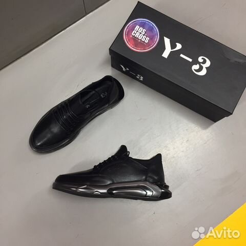 Кожаные кроссовки Y-3. Все размеры