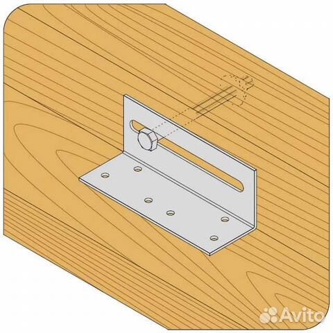 Крепёжный уголок скользящий 40х40х120