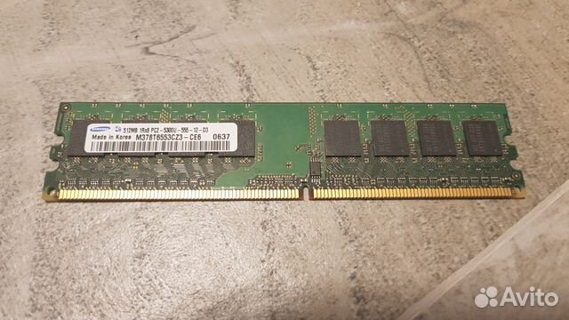 Оперативная память SAMSUNG DDR2-333 512MB PC2-5300 Оперативная память SAMSUNG DDR2-333 512MB PC2-5300