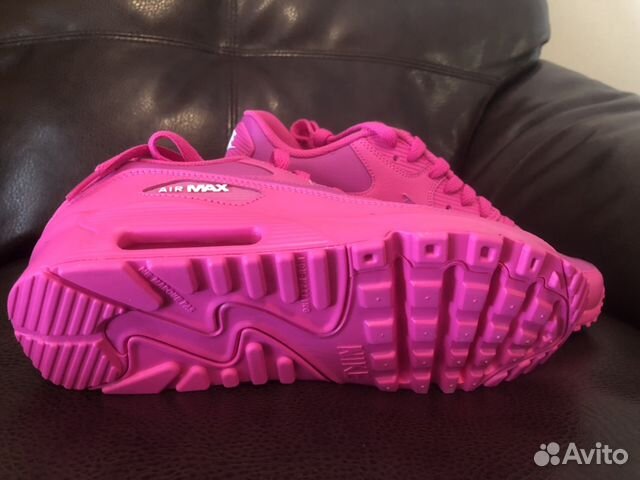 Новые Кроссовки Nike Air max 90 leather кожаные ор