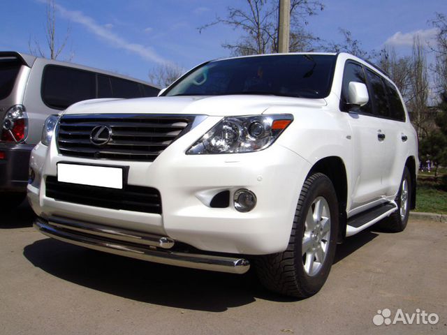 Защита бампера лексус LX570 и порогов Lexus LX570