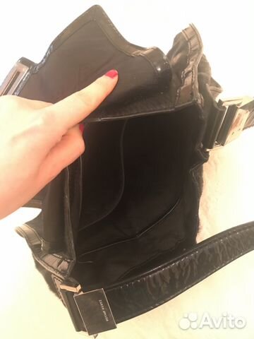 Сумка Karen Millen лак и мех пони Сумка Karen Millen лак и мех пони