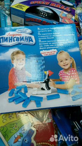Настольная игра Падающая башня Льдины Пингвина Настольная игра Падающая башня Льдины Пингвина