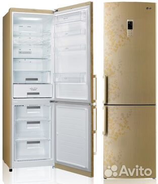 Холодильник двухкамерный LG GA-B489bvtp золотистый