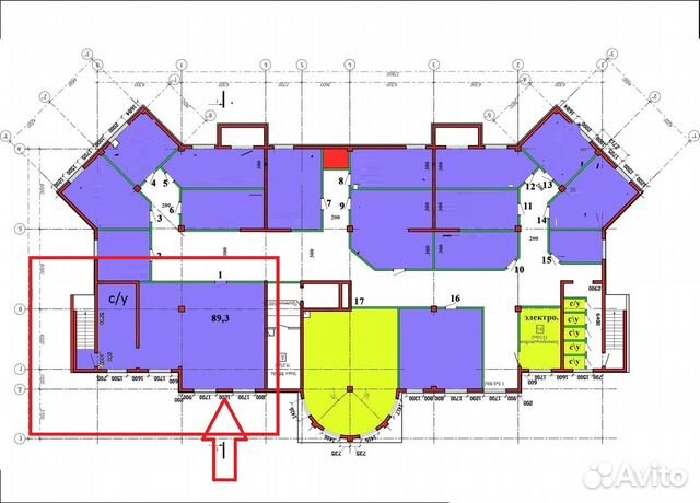 Помещение свободного назначения, 89.3 м²