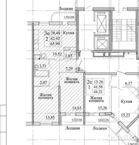 2-к квартира, 66 м², 9/12 эт.