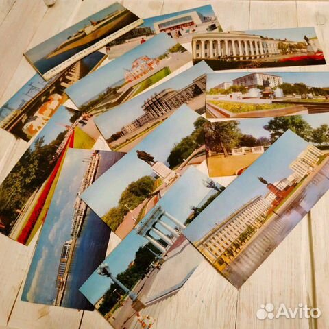 Набор открыток По Волге 1970 год