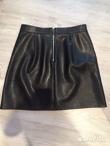 Юбка кожаная размер м