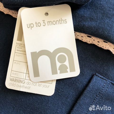 Новый Утеплённый комбинезон Mothercare 62 cm Новый Утеплённый комбинезон Mothercare 62 cm