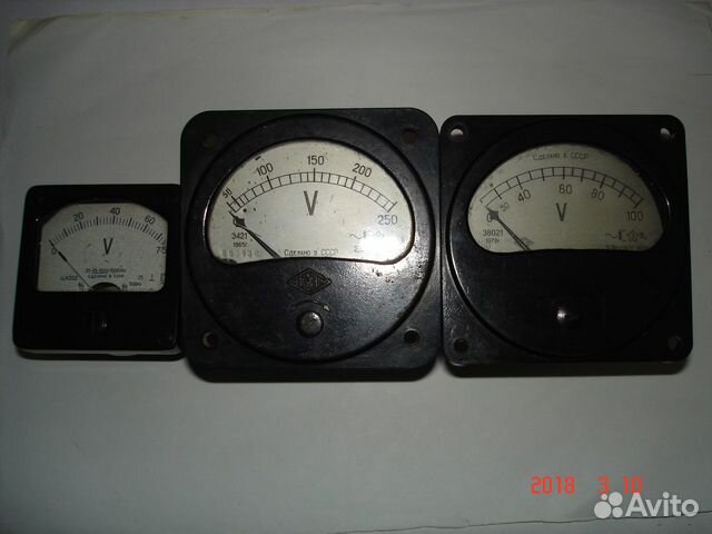 Приборы СССР - амперметры, вольтметры