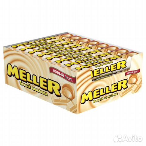 Жевательная конфета Meller 38гр (1кор/8бл/24шт) Жевательная конфета Meller 38гр (1кор/8бл/24шт)