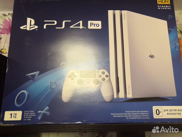 Игровая приставка PS4 Pro 4k White 1Tb