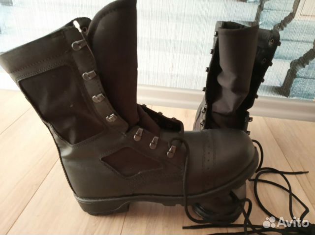 Ботинки с высокими берцами, натуральная кожа Ботинки с высокими берцами, натуральная кожа