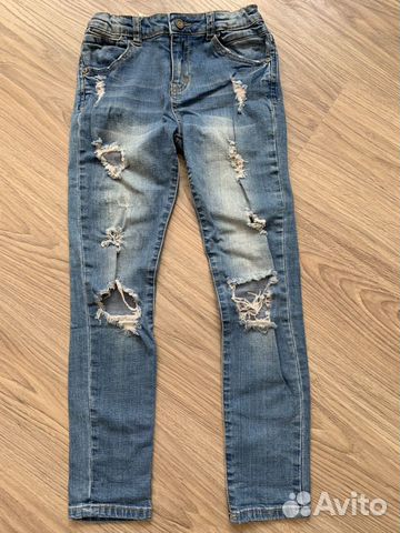 Джинсы zara baby на девочку 7-8 лет