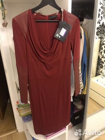 Платье richmond с натуральной кожей