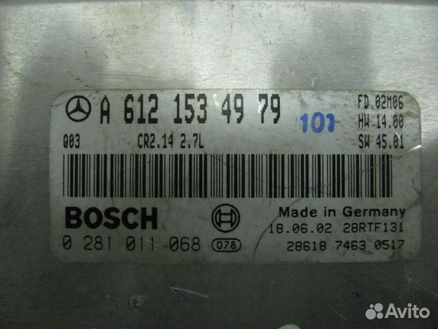 Блок управления двигателем Mercedes Benz C W203 2
