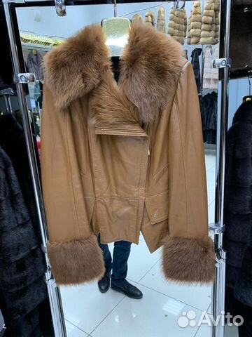 Кожаная Куртка gizia с натуральным мехом