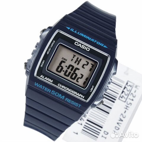 Часы наручные унисекс Casio Illuminator W-215H-2A Часы наручные унисекс Casio Illuminator W-215H-2A