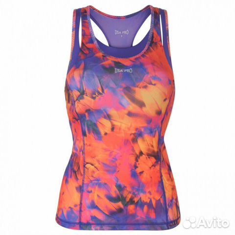 Спортивная майка USA Pro Racer Vest Ladies Спортивная майка USA Pro Racer Vest Ladies