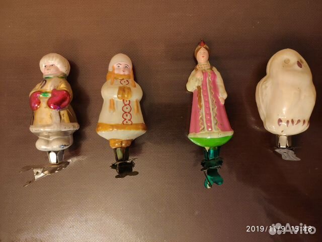 Ёлочные игрушки СССР на прищепках
