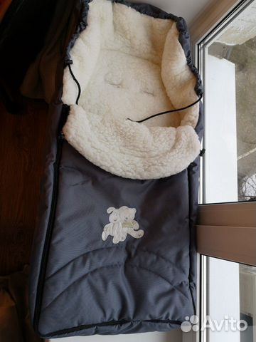 Конверт зимний на овчине. Конверт на выписку