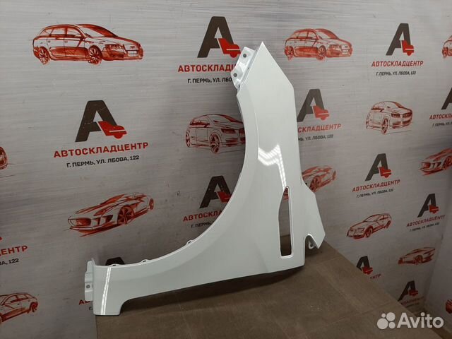 Крыло переднее левое Kia Rio 3 (2011-17) белое