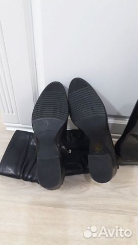 Сапоги зимние кожаные, черные, 38 размер Сапоги зимние кожаные, черные, 38 размер