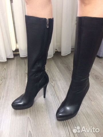 Сапоги нат кожа 39-40р