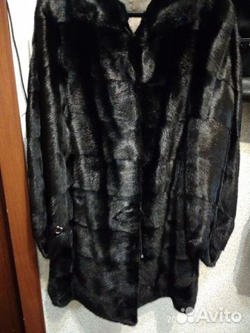 Шуба норковая черная поперечка Шуба норковая черная поперечка