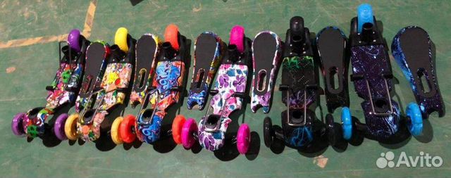 Трёхколёсный самокат scooter беговел 3 в 1