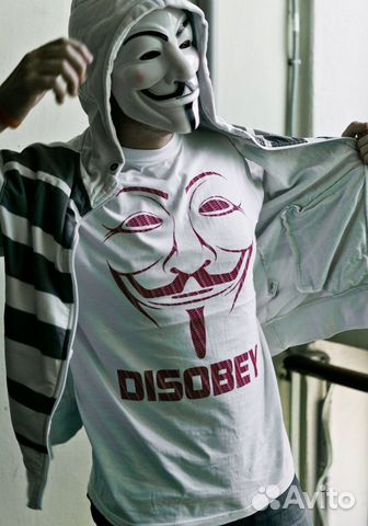 Футболка Disobey (Анонимус /Вендетта) Футболка Disobey (Анонимус /Вендетта)