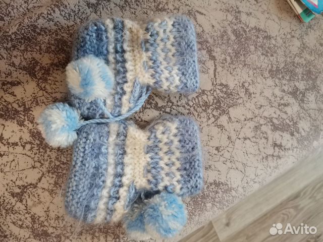 Пинетки зимние и носочки шерстяные