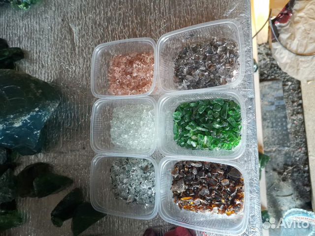 Цветная стеклянная крошка Цветная стеклянная крошка