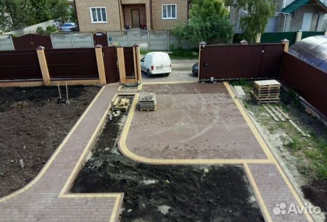 Укладка тротуарной плитки