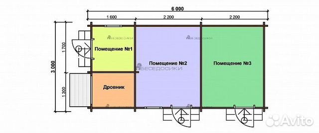 Хозблок из бруса 6х3 «Большие планы» Хозблок из бруса 6х3 «Большие планы»