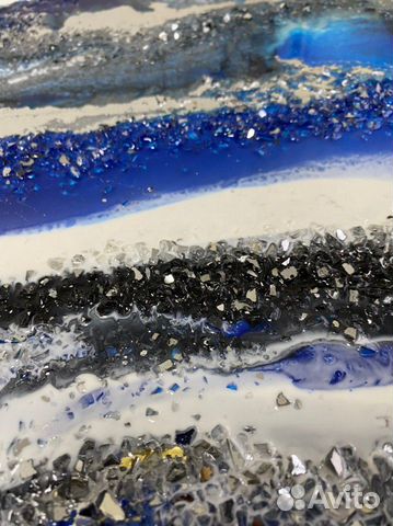 Картина эпоксидной смолой, resin art 