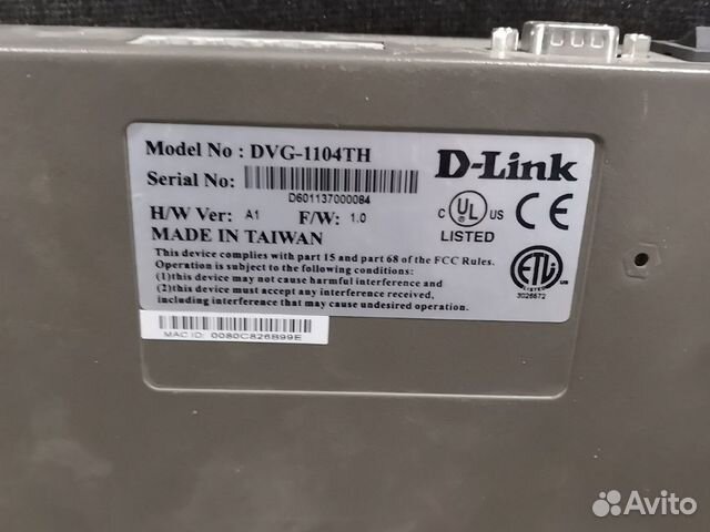 Голосовой шлюз d-link dvg-1104tn Голосовой шлюз d-link dvg-1104tn