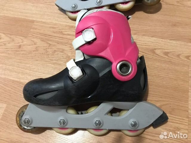 Ролики для девочки oxelo и защита 34/36
