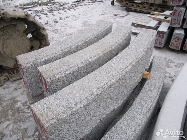 Гранит, Гранитный бордюр радиальный