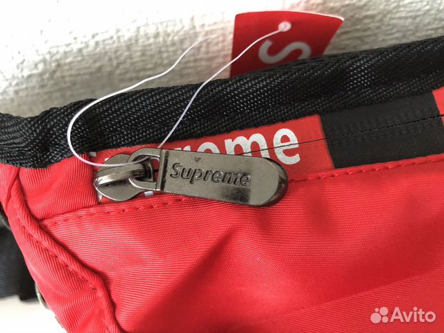 Поясная сумка supreme red (бананка) Поясная сумка supreme red (бананка)