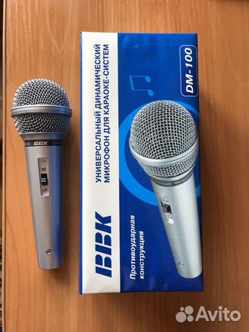 Универсальный динамический микрофон bbk