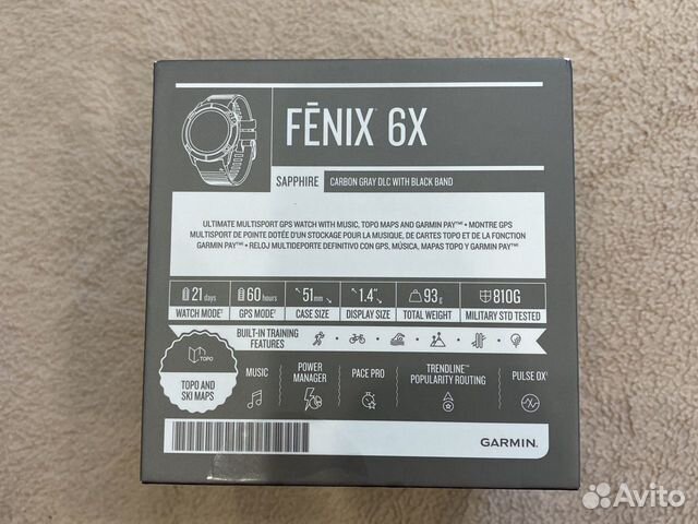 Часы Garmin Fenix 6X Sapphire Часы Garmin Fenix 6X Sapphire