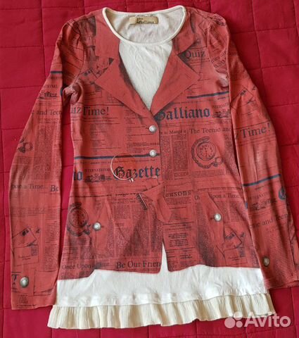 Кофточка Galliano с имитацией жакета подростковая Кофточка Galliano с имитацией жакета подростковая