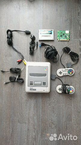 Super Nintendo (japan) + USB флеш картридж + два д Super Nintendo (japan) + USB флеш картридж + два д
