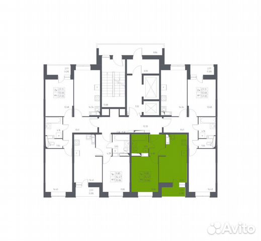 1-к квартира, 35.9 м², 17/17 эт. 1-к квартира, 35.9 м², 17/17 эт.