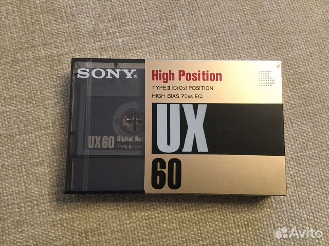 Аудиокассета Sony UX type II Japan market