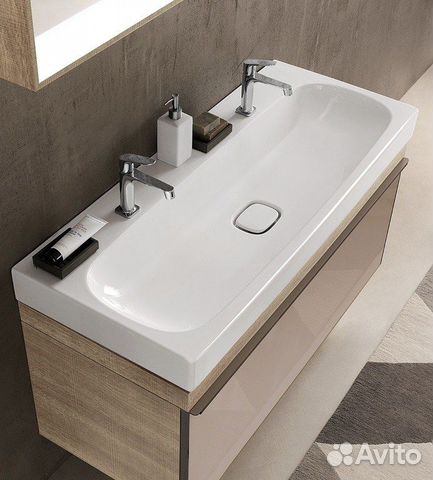 Keramag Citterio Раковина 1200х500 мм, на 2 смесит Keramag Citterio Раковина 1200х500 мм, на 2 смесит