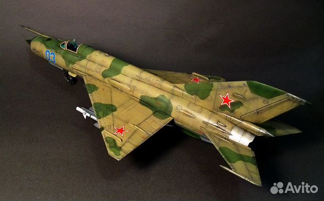 Модель самолёта миг-21 1/48