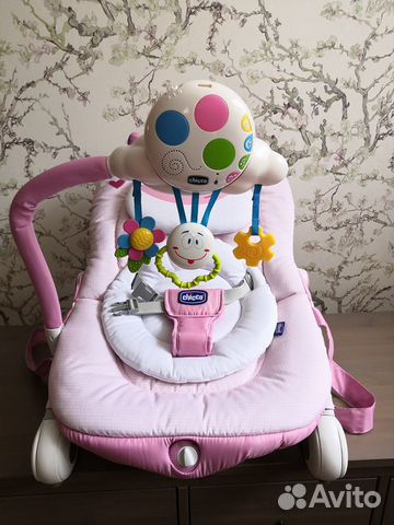 Шезлонг детский chicco balloon miss pink Шезлонг детский chicco balloon miss pink