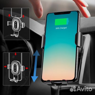Автодержатель для телефона Baseus Gravity Black Автодержатель для телефона Baseus Gravity Black